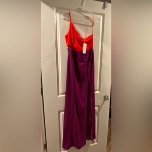 Lulus One Shoulder Maxi Dress NWT size Medium